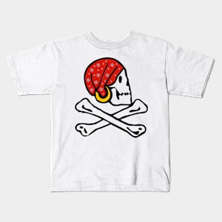 Pirate Skull with Bandana Kids T-Shirt